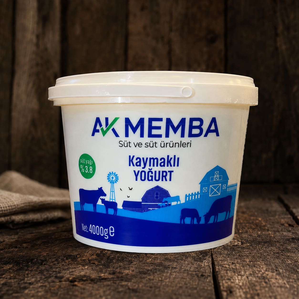 İnek yoğurdu 4 kg Yağ %3.8